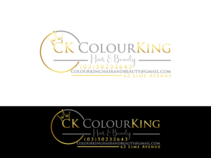 Logo Design by arena plip for ColourKing Hair & Beauty  | Design: #20817170