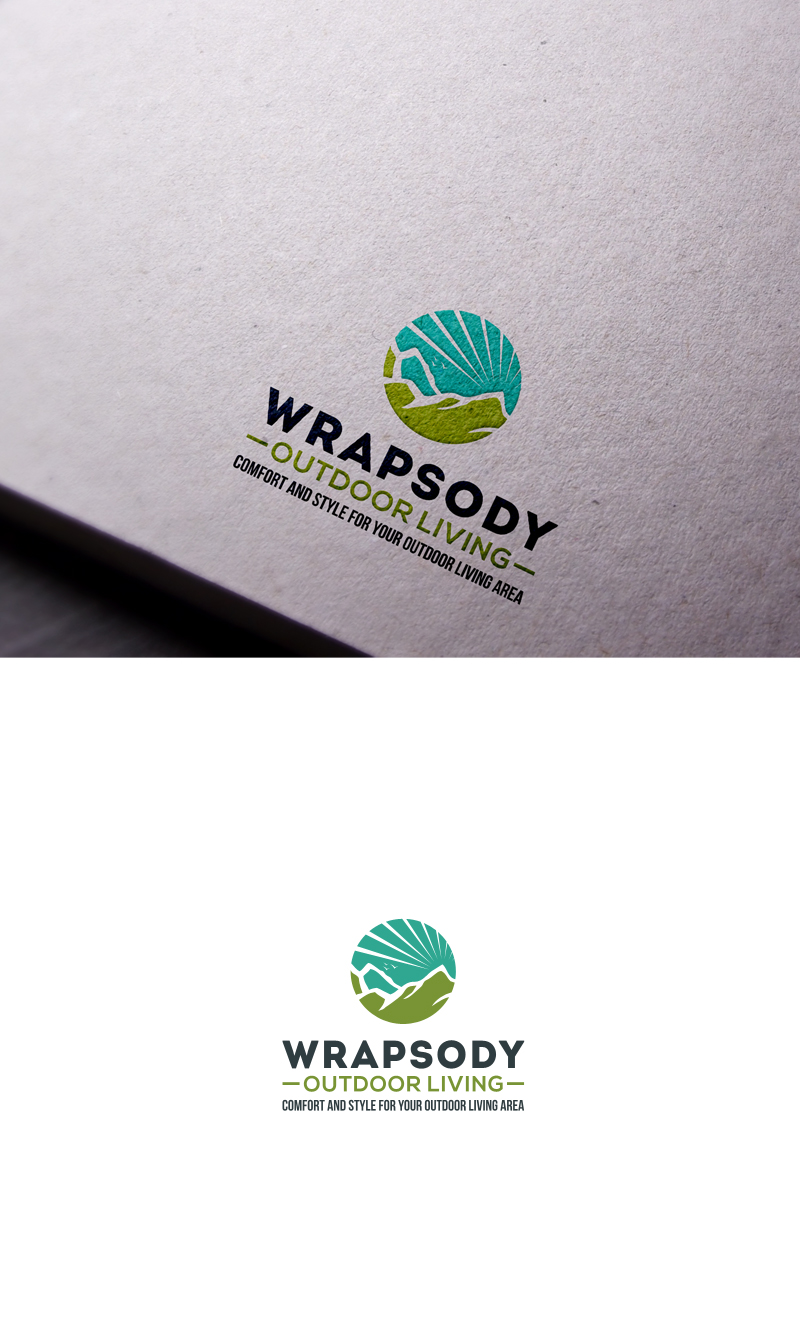 facebook wrapsody in blue on Elegant Playful Logo Design For Wrapsody Outdoor Living Comfort And Style For Your Outdoor Living Area By Logo S Design 20809448