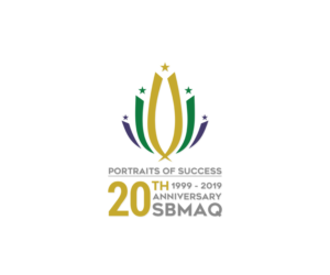 Portraits of Success  SBMAQ 1999 - 2019 20th Anniversary | Logo Design by pulogo