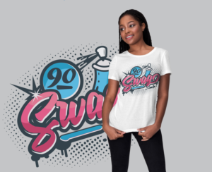 Graffiti Art Women's Tshirt Design - 90's Hip Hop | Design de T-shirt par Ena