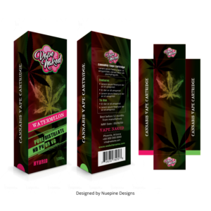 package design for vape cartridge | Graphic Design by Nuepine Designs