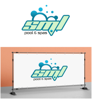 SML Pool & Spas | Logo Design by DominicDesign