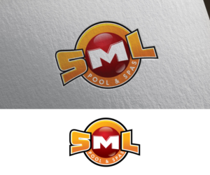 SML Pool & Spas | Logo Design by Dot Design 3