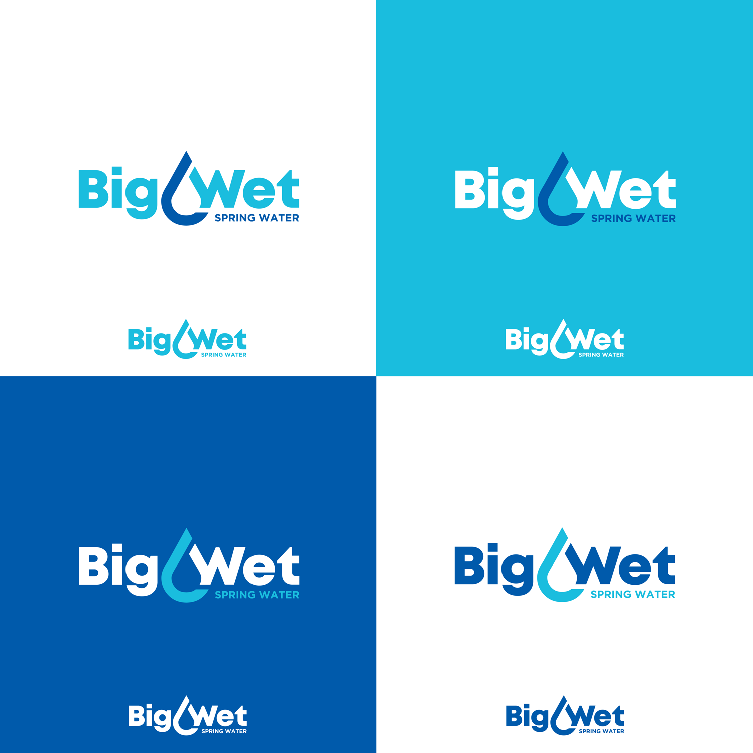 Logo Design by tavi for Big Wet Spring Water | Design #20838881