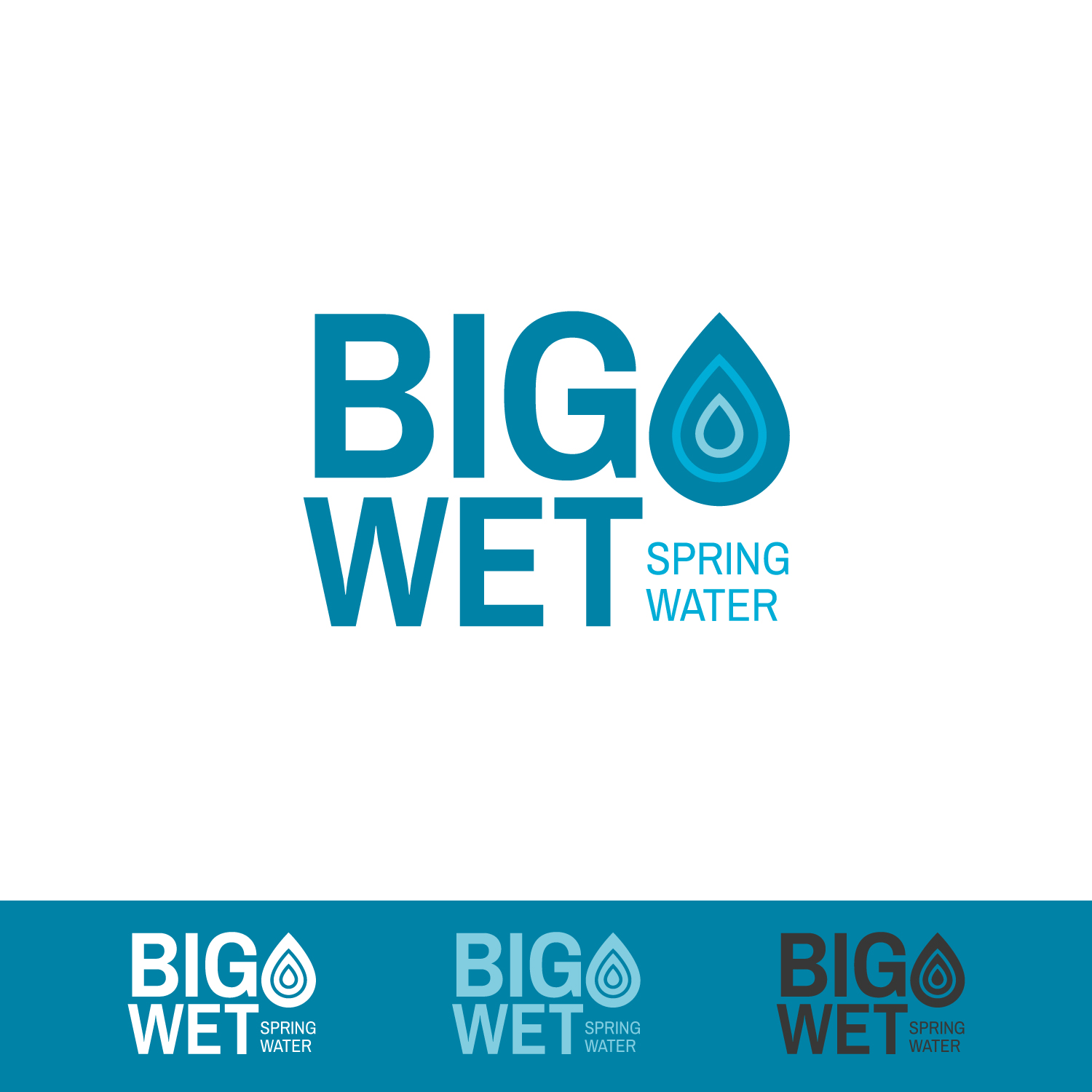 Logo Design by Ellie Afonso for Big Wet Spring Water | Design #20869280
