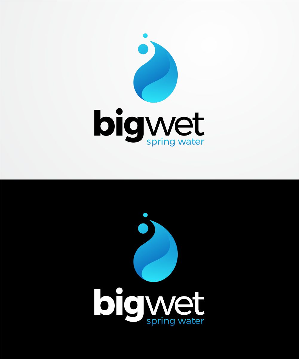 Logo Design by ace_art™ for Big Wet Spring Water | Design #20899437