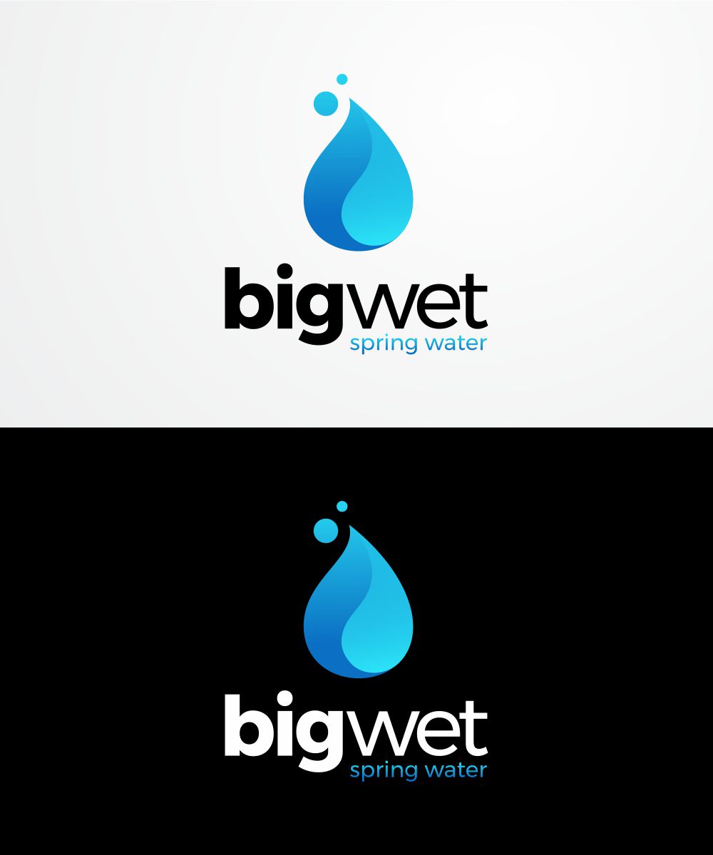 Logo Design by ace_art™ for Big Wet Spring Water | Design #20899439