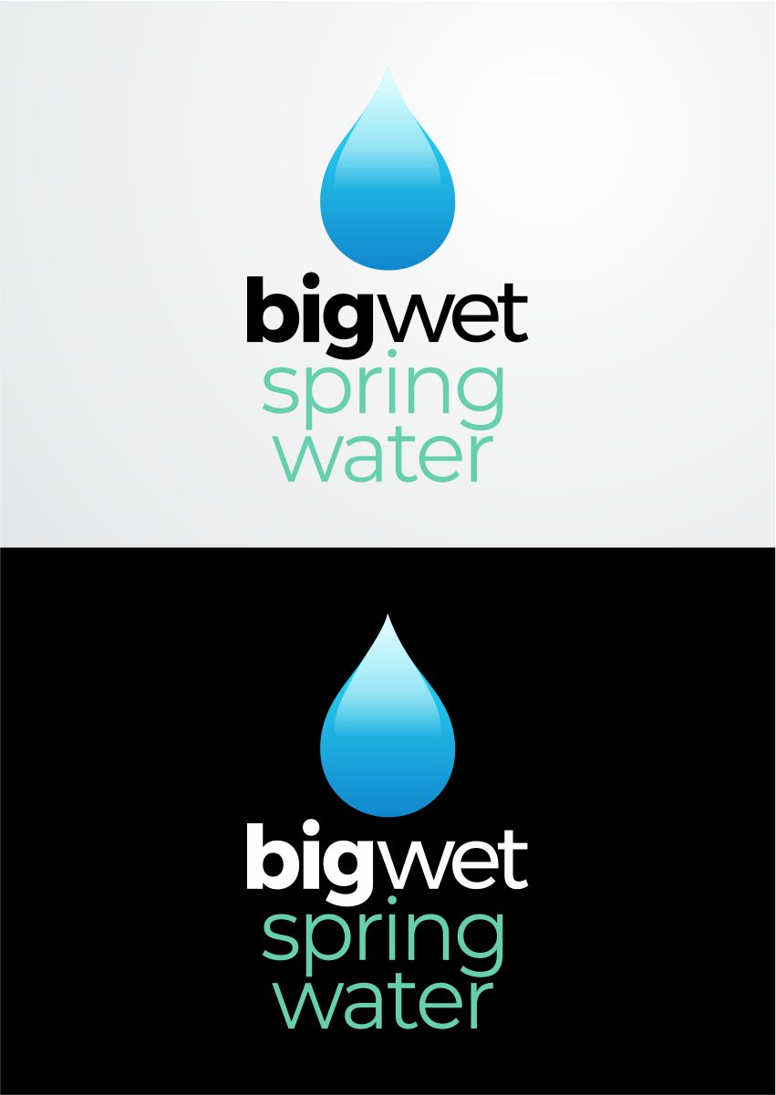 Logo Design by ace_art™ for Big Wet Spring Water | Design #20935817