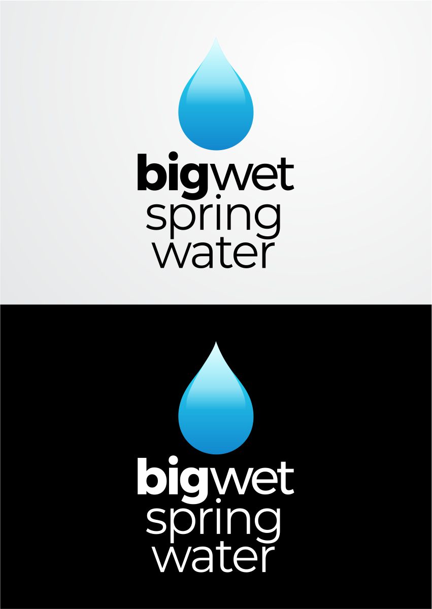 Logo Design by ace_art™ for Big Wet Spring Water | Design #20935818