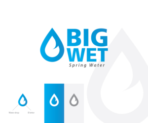 Logo Design by Rawrandrawr for Big Wet Spring Water | Design #20869002