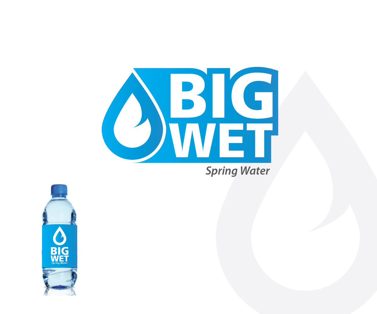 Logo Design by Rawrandrawr for Big Wet Spring Water | Design #20869003