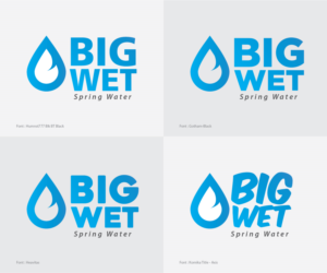 Logo Design by Rawrandrawr for Big Wet Spring Water | Design: #20899578