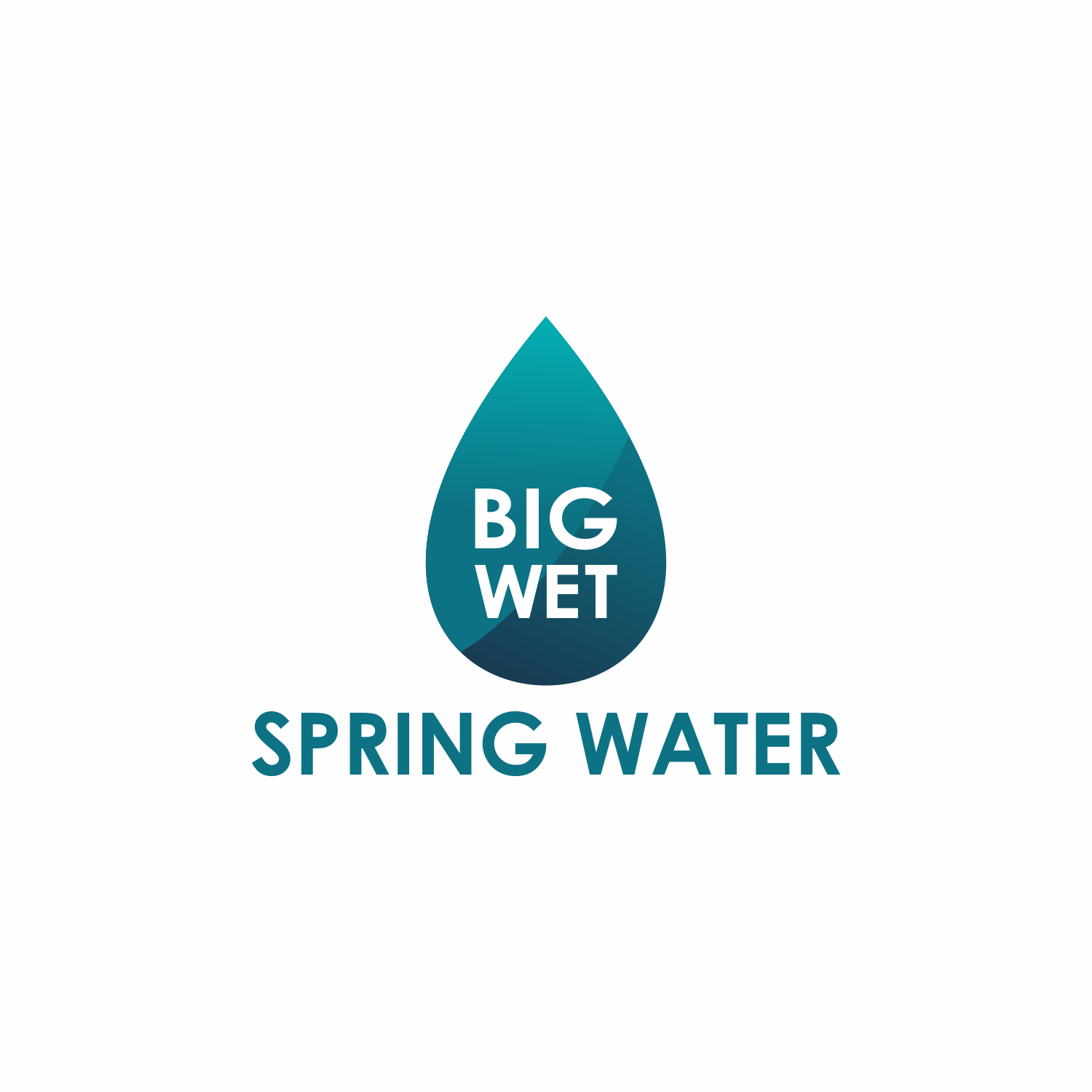 Logo Design by saher khan 2 for Big Wet Spring Water | Design #20841210