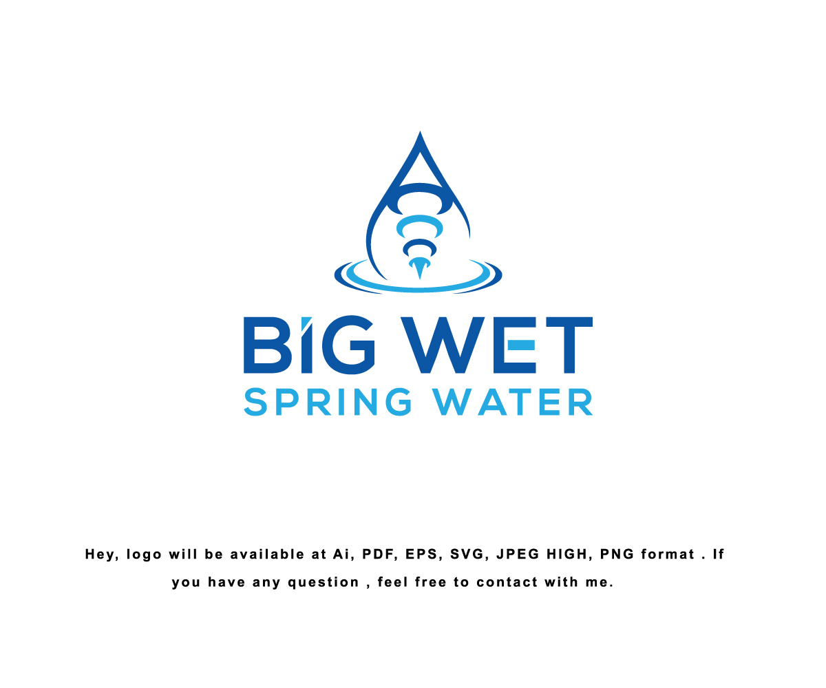 Logo Design by Design Solving for Big Wet Spring Water | Design #20832479