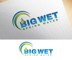 Logo Design by pd graphic 2 for Big Wet Spring Water | Design: #20846199