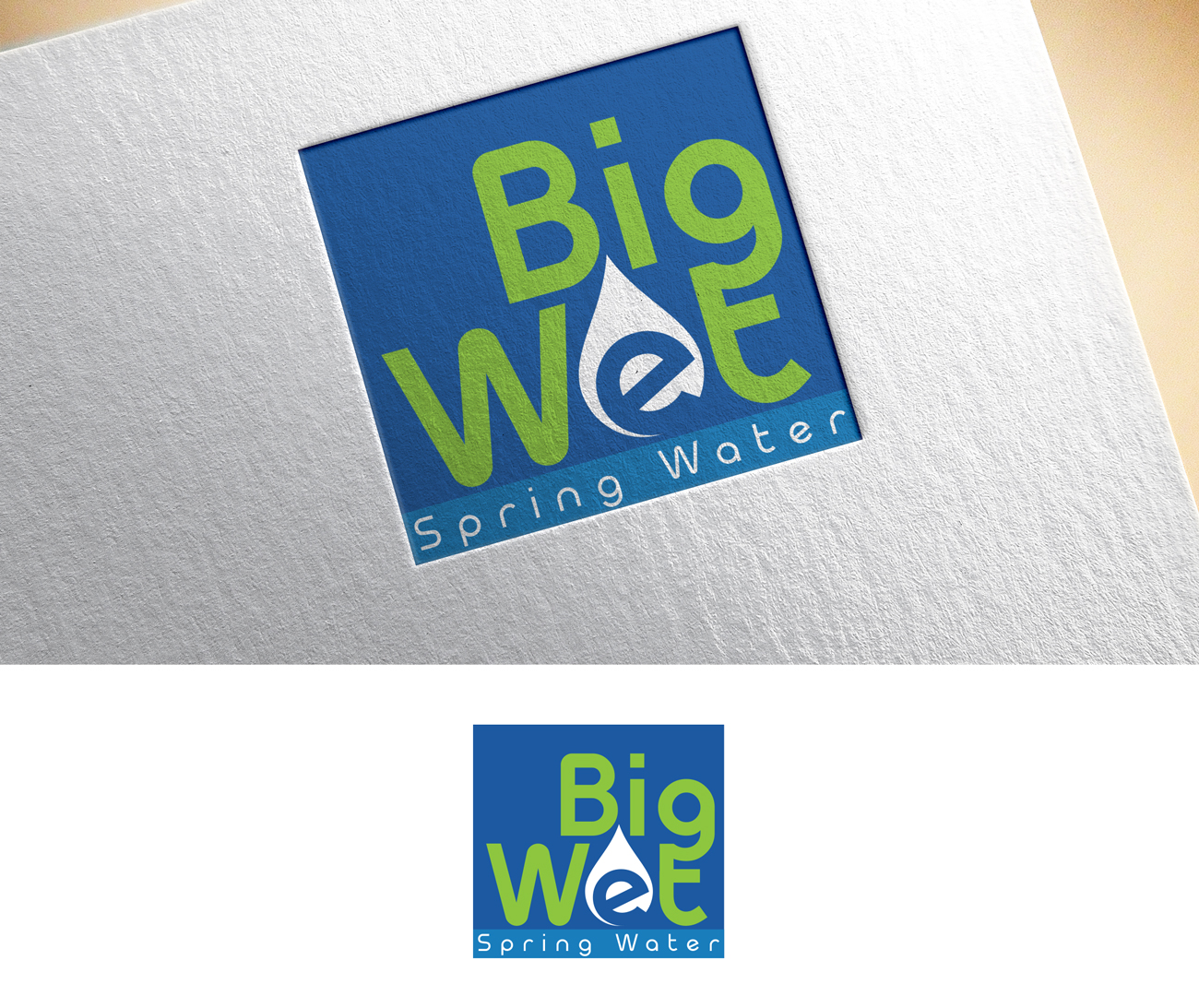 Diseño de Logo por pd graphic 2 para Big Wet Spring Water | Diseño #20846201