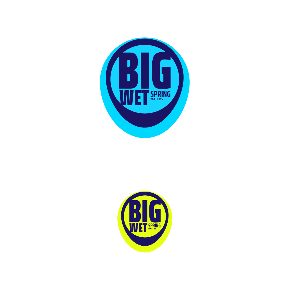 Logo Design by Alan Zac for Big Wet Spring Water | Design #20876212