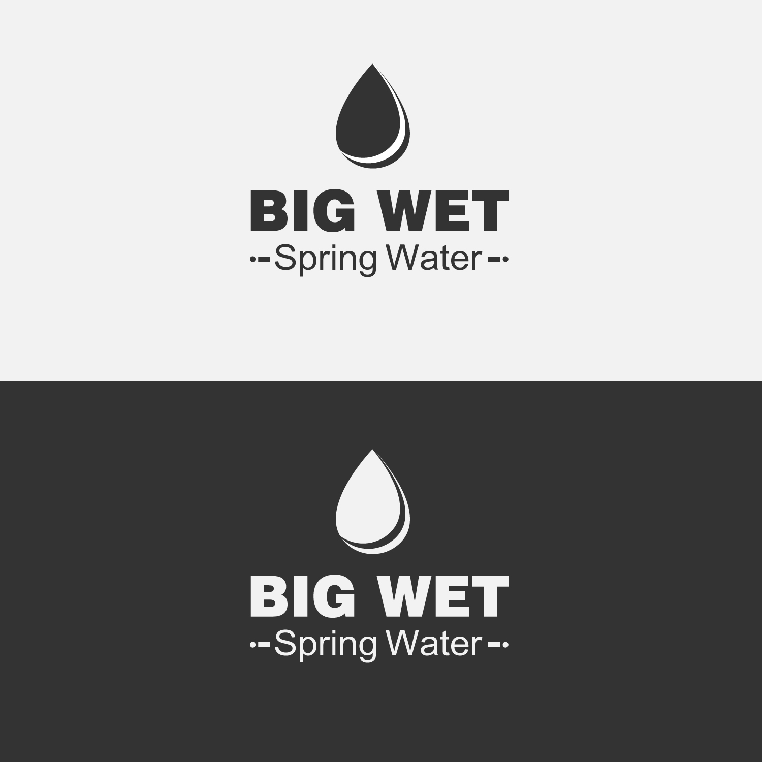 Logo Design by sri_vicksan for Big Wet Spring Water | Design #20834443