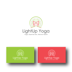 LightUp Yoga - Yoga, Essential Oils, Natural Health | Logo Design by sushsharma99
