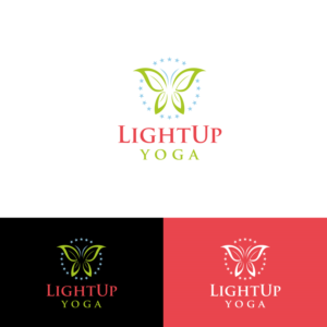 LightUp Yoga - Yoga, Essential Oils, Natural Health | Logo Design by pulogo
