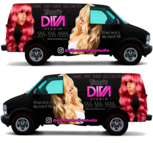 Car wrap design SILHOUETTE DIVA STUDIO | Car Wrap Design by The Faisal