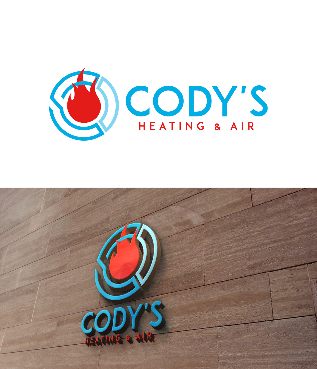 Logo Design by trufya for Cody's Heating and Air | Design #20943401