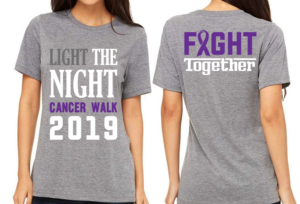 Light The Night Cancer Walk 2019 | Diseño de Camiseta por creative gravity
