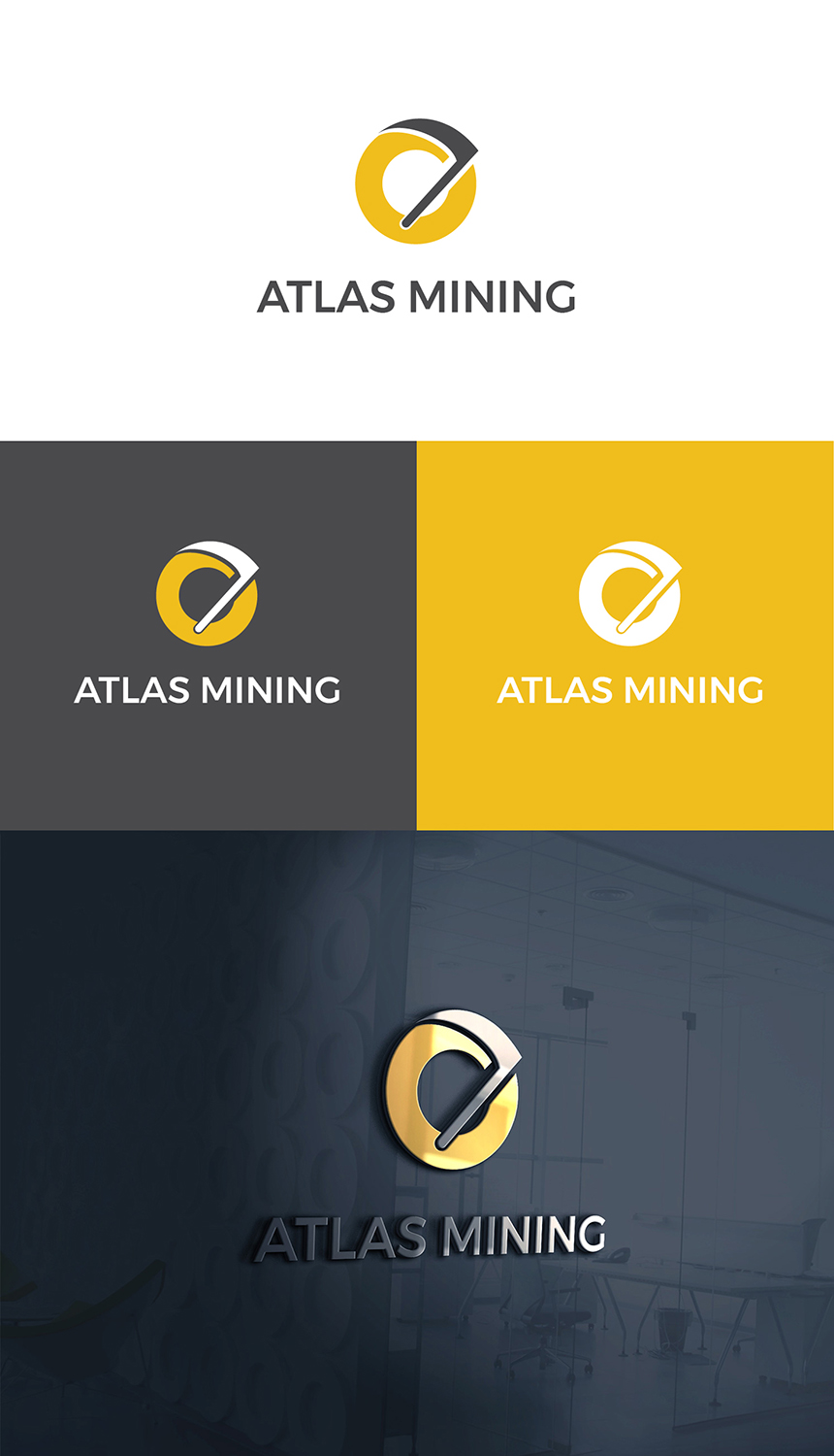 Logo Design by Limecom for Atlas Mining | Design #20841314