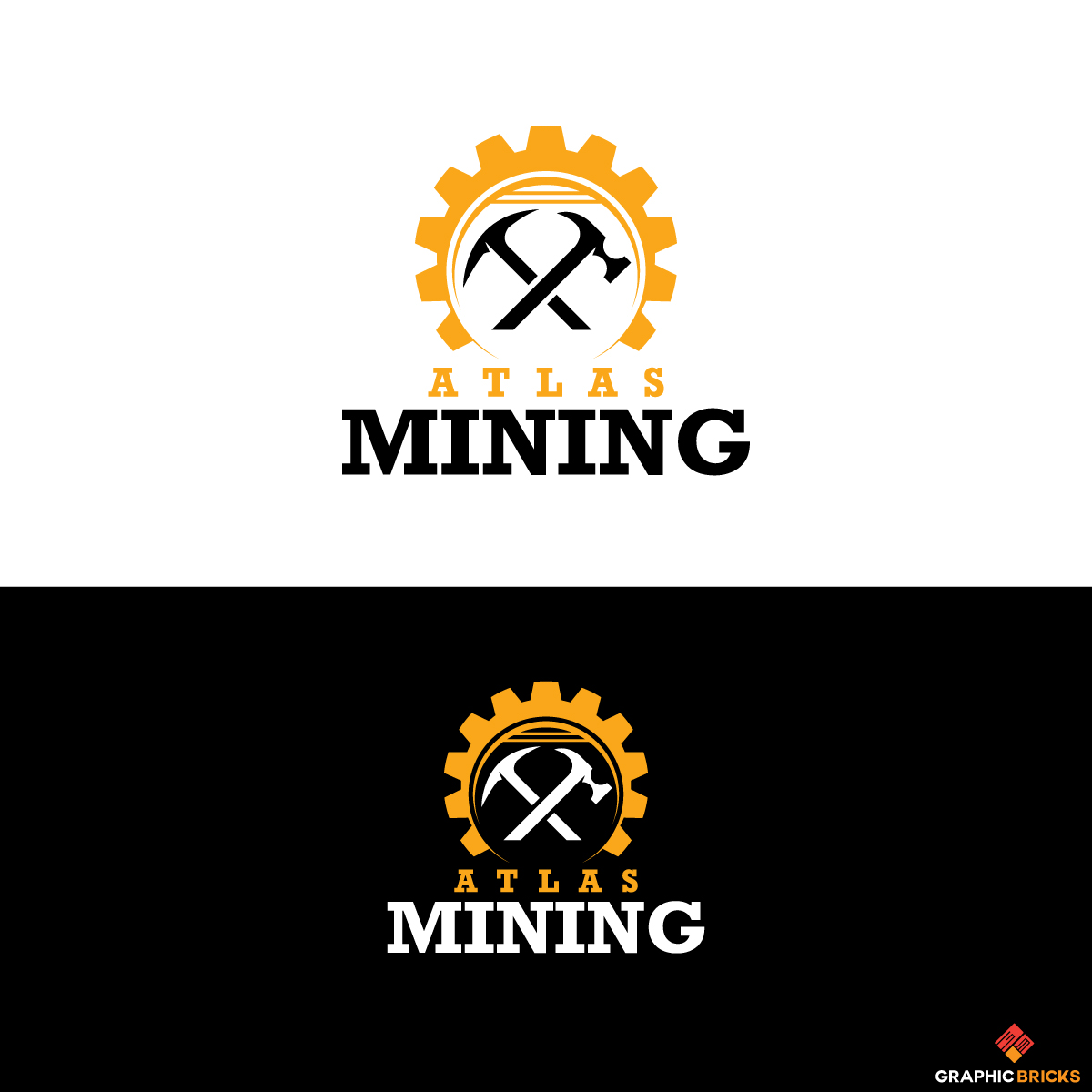 Logo Design by Graphic Bricks for Atlas Mining | Design #20839081
