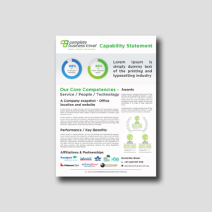 Design de Flyer par debdesign pour Complete business travel  | Design : #20840731