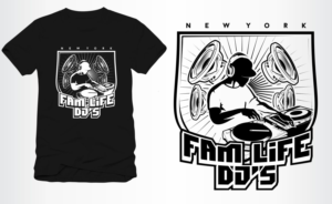 dj t shirt design