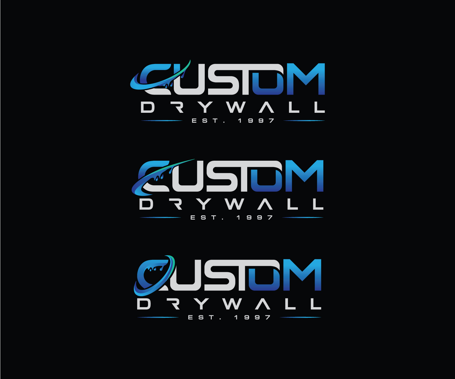 Logo-Design von Mario für Custom Drywall Inc. | Design #20959372
