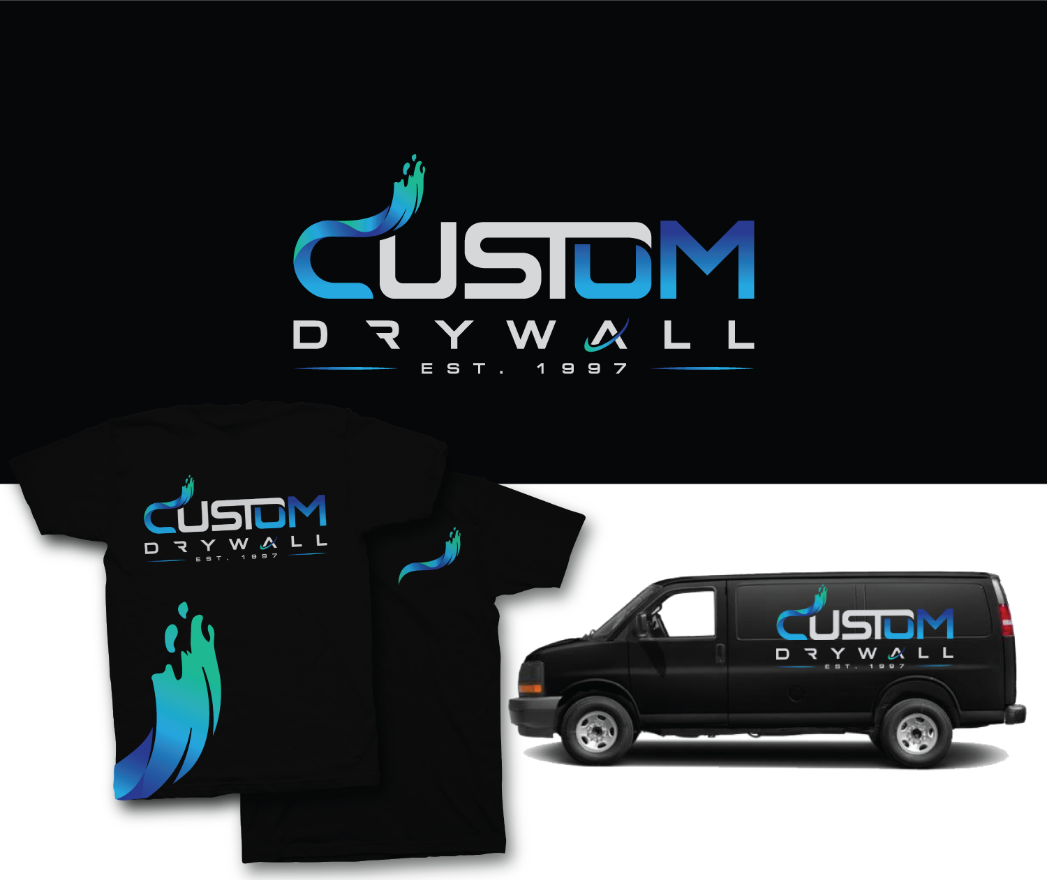 Logo-Design von Mario für Custom Drywall Inc. | Design #20978355