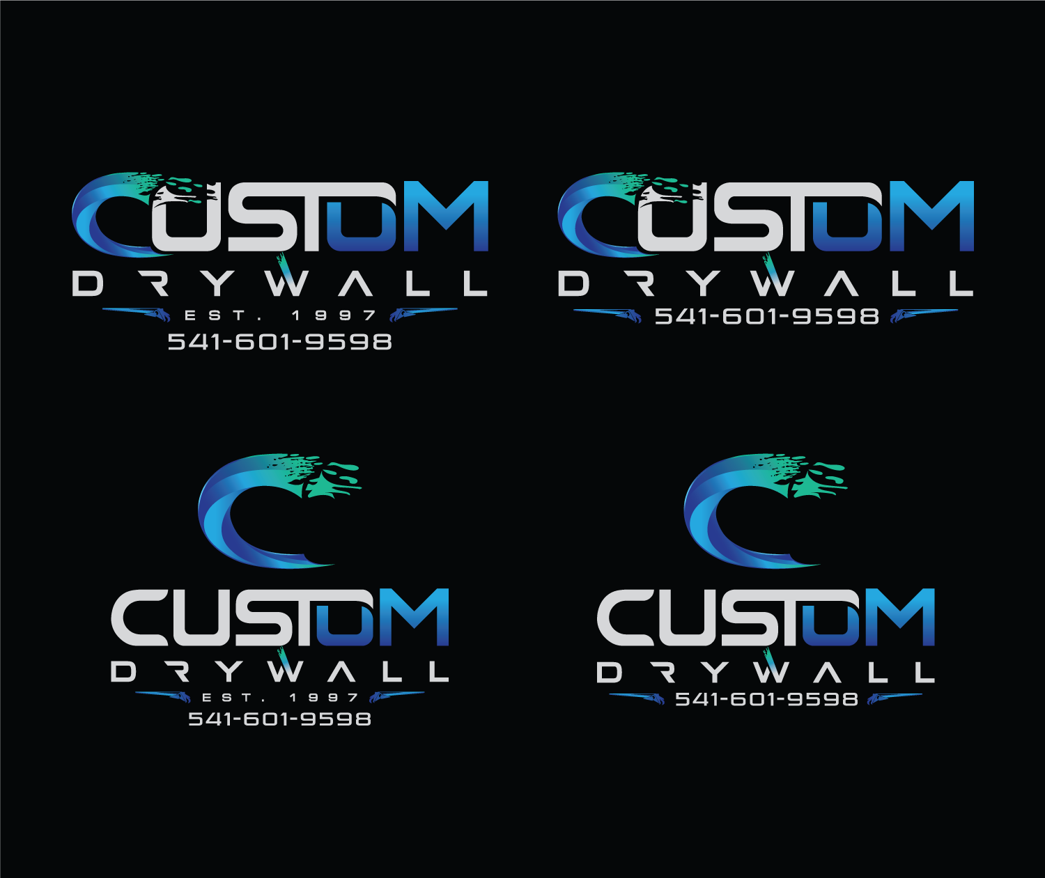 Logo-Design von Mario für Custom Drywall Inc. | Design #21019784