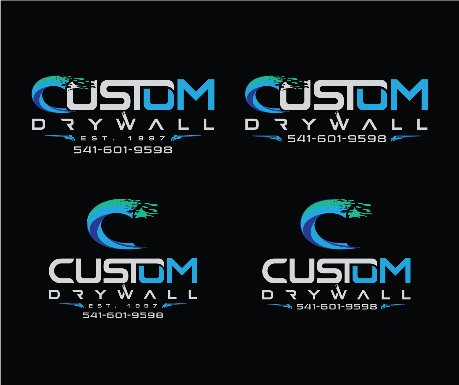 Logo-Design von Mario für Custom Drywall Inc. | Design #21019785