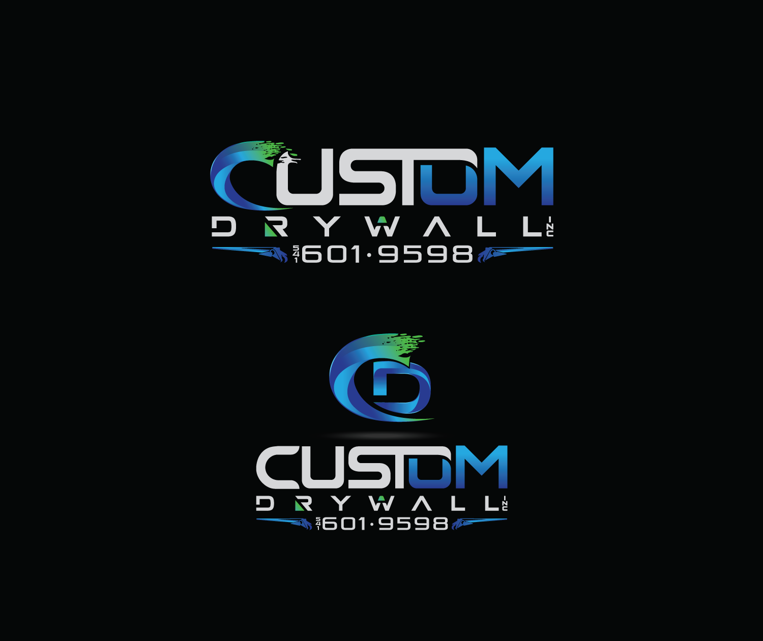 Logo-Design von Mario für Custom Drywall Inc. | Design #21038889