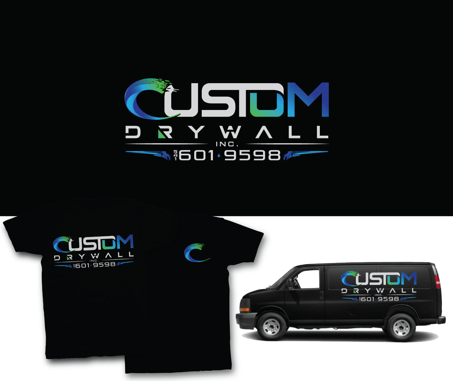 Logo-Design von Mario für Custom Drywall Inc. | Design #21047398
