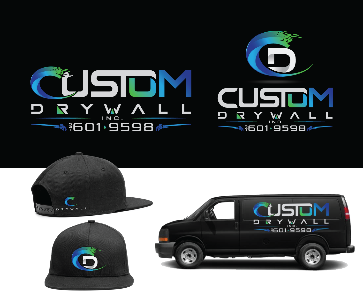 Logo-Design von Mario für Custom Drywall Inc. | Design #21066571