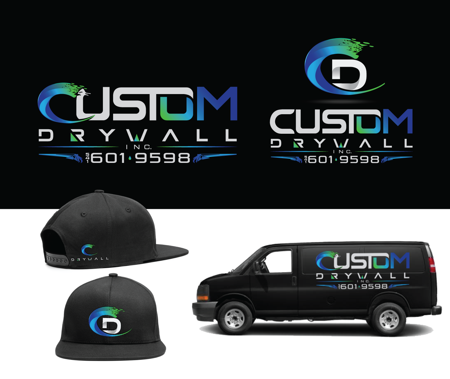 Logo-Design von Mario für Custom Drywall Inc. | Design #21069703