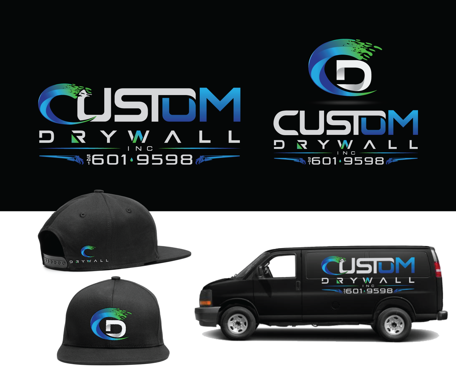Logo-Design von Mario für Custom Drywall Inc. | Design #21079581