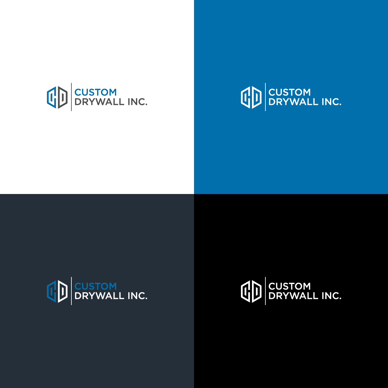 Logo Design by Markelof for Custom Drywall Inc. | Design #20893859
