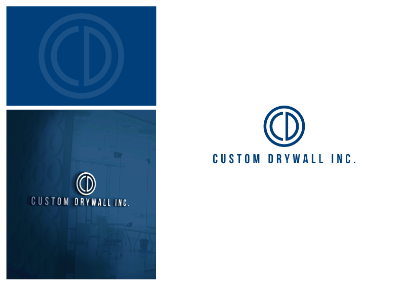 Logo Design by Amduat Design for Custom Drywall Inc. | Design #20841306