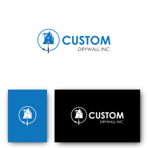 Logo Design by Deziners Zone for Custom Drywall Inc. | Design: #20850191