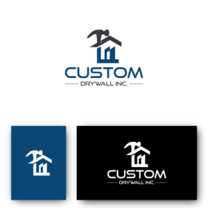 Logo Design by Deziners Zone for Custom Drywall Inc. | Design: #20850203