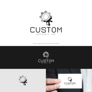 Logo-Design von zatsukiki für Custom Drywall Inc. | Design #20868834