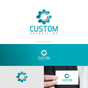 Logo-Design von zatsukiki für Custom Drywall Inc. | Design: #20868835