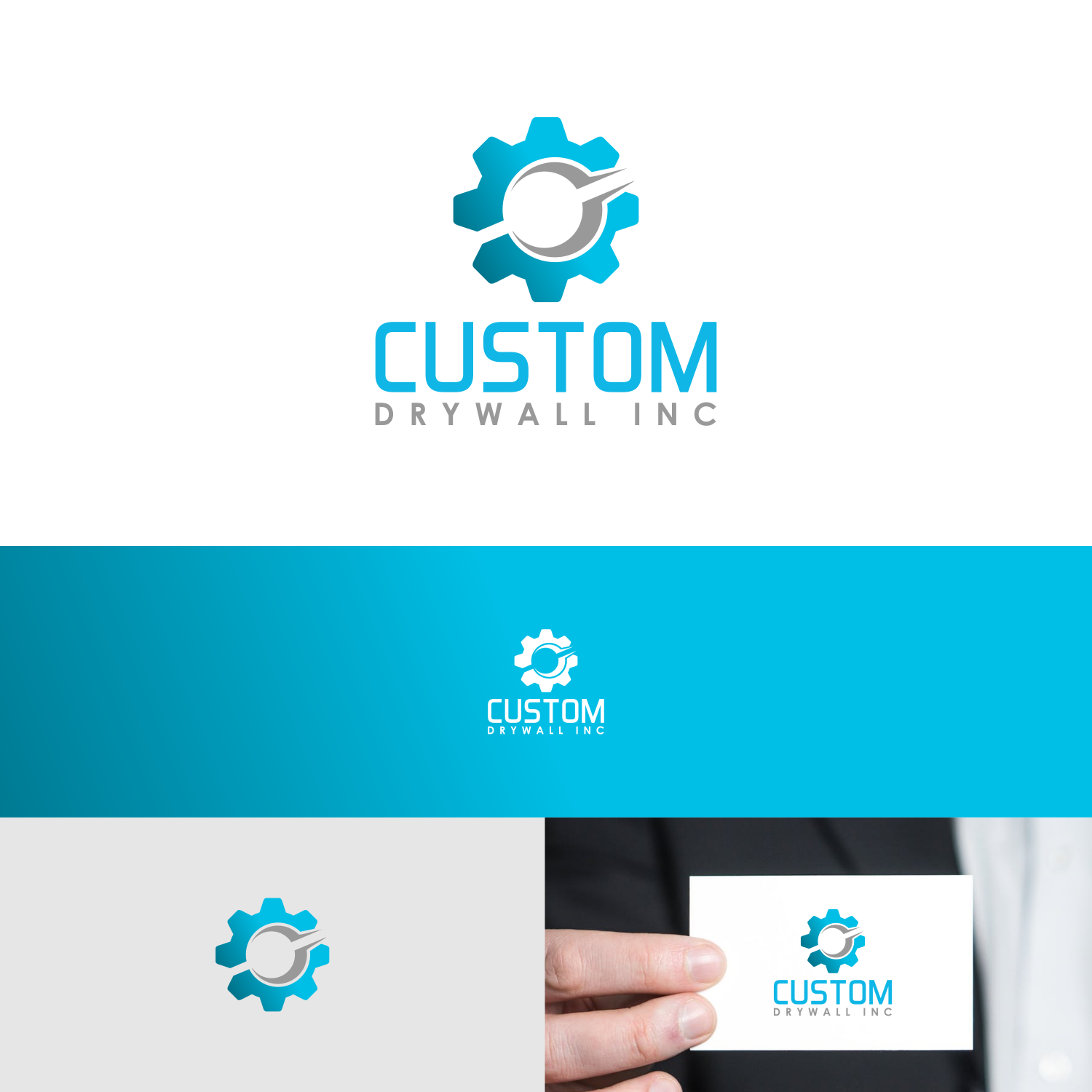 Logo Design by zatsukiki for Custom Drywall Inc. | Design #20893965