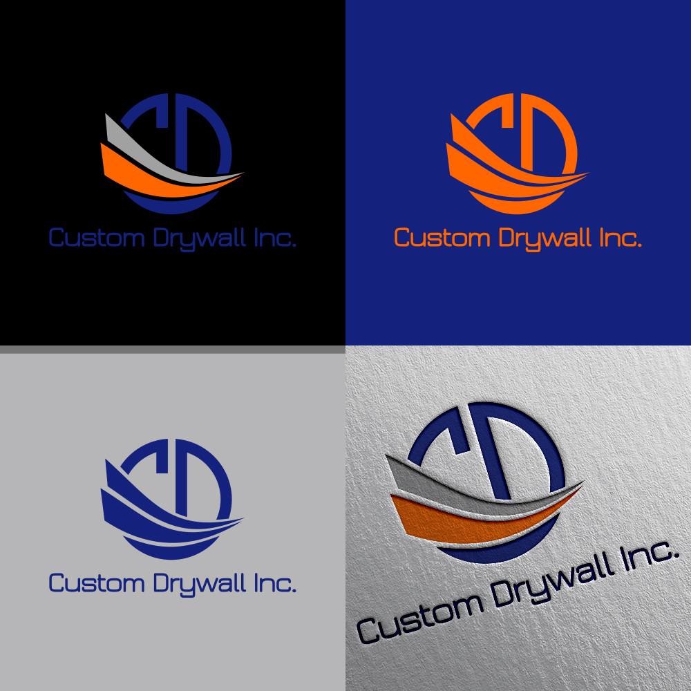 Logo-Design von Saef Saef für Custom Drywall Inc. | Design #20903193