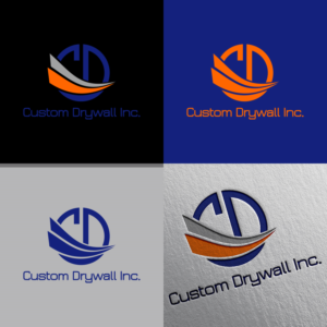 Logo Design by Saef Saef for Custom Drywall Inc. | Design: #20903193