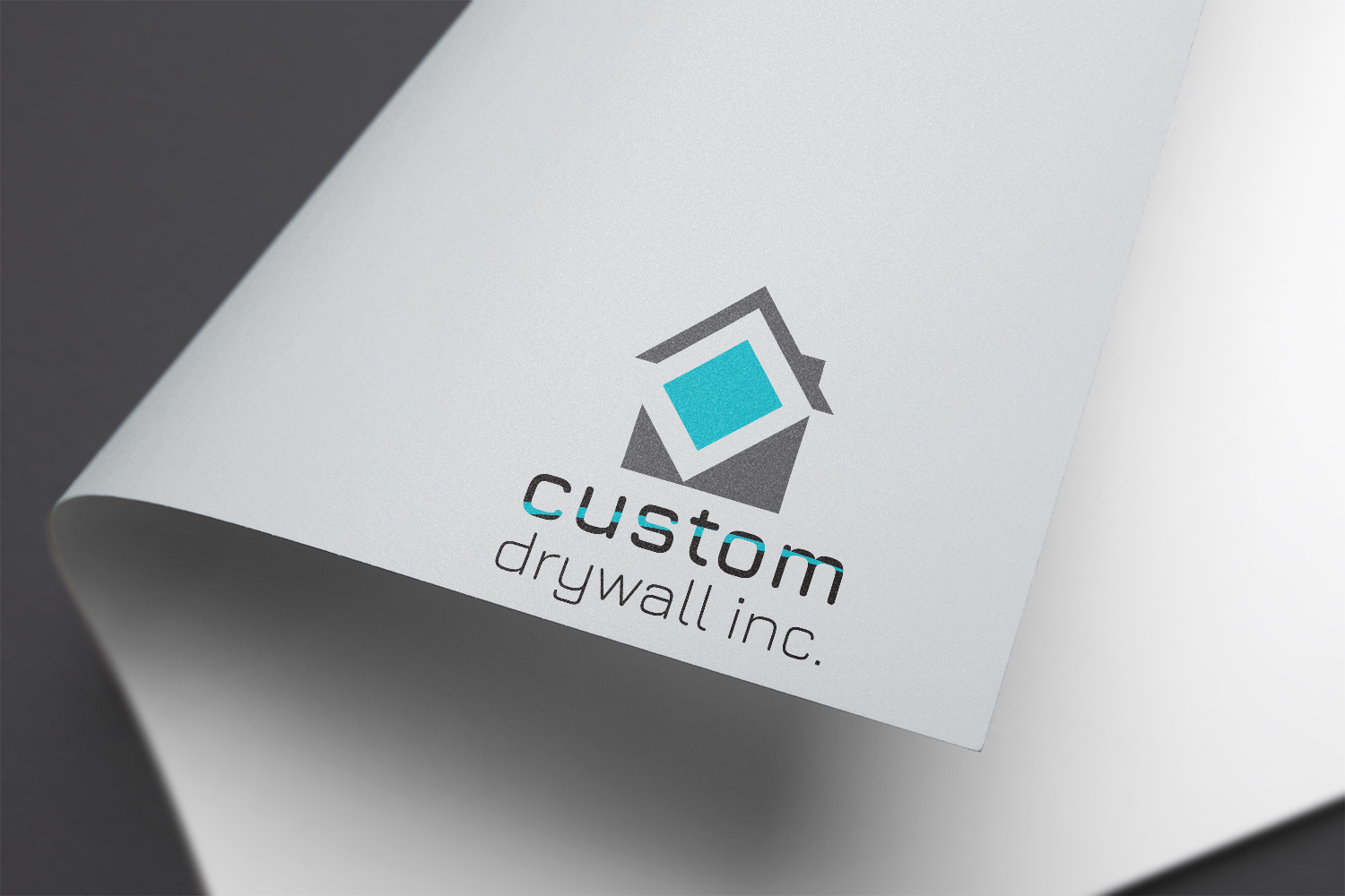 Logo-Design von MK digital für Custom Drywall Inc. | Design #20920627